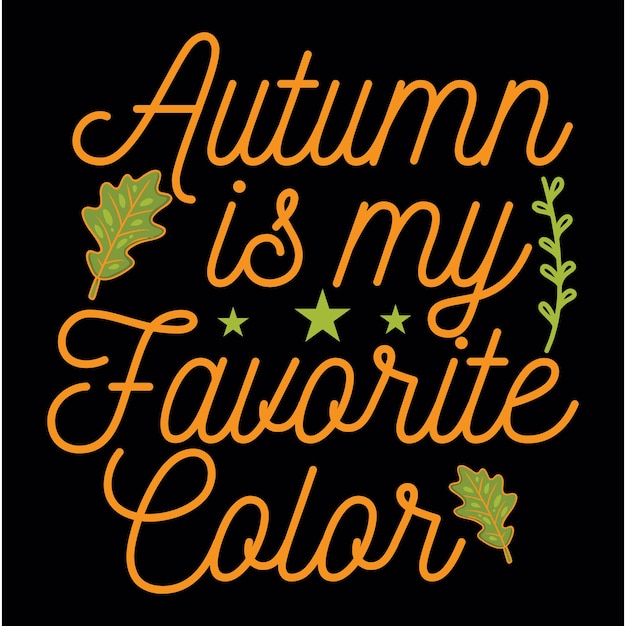 Vector autumn t-shirt  design vector file