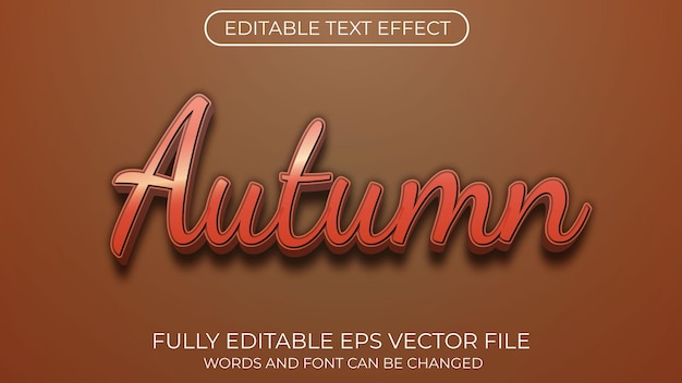 Autumn text effect