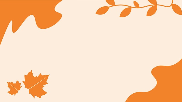 autumn or thanksgiving background design template with copy space