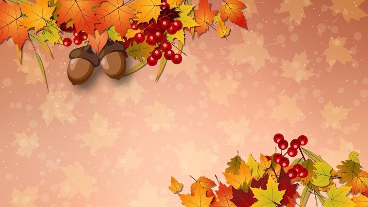 Vector autumn theme elegant vector background