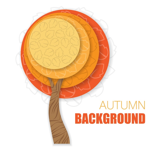 Autumn tree background