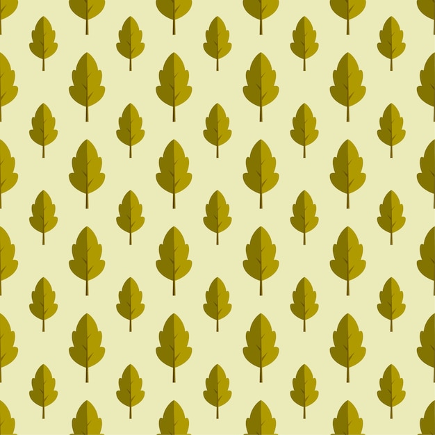 Autumn tree seamless pattern