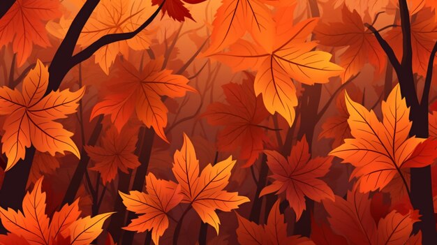 Vector autumn vector background