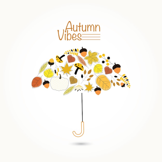 Autumn Vibes Umbrella