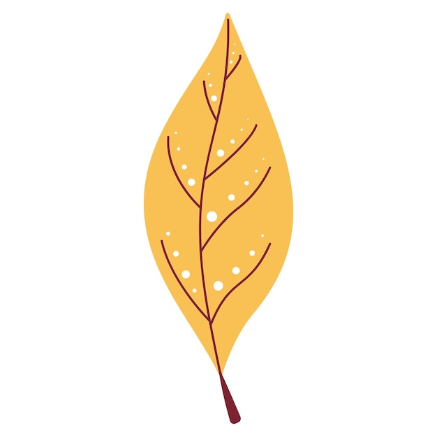 Vector autumn yellow leaf aspen vector leafs eps10 spring