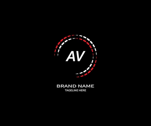 AV letter logo Design Unique attractive creative modern initial AV initial based letter icon logo