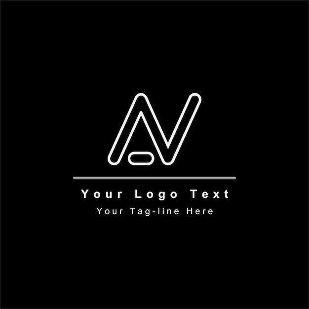 AV 또는 VA 문자 로고 독특하고 매력적인 현대적 초기 AV VA AV 초기 기반 문자 아이콘 로고
