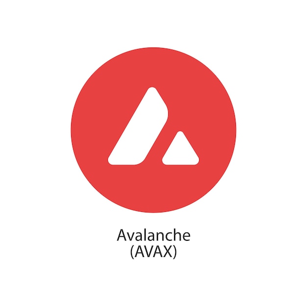 Avalanche decentralizzato blockchain internetofthings pagamenti cryptocoin vector logo icon