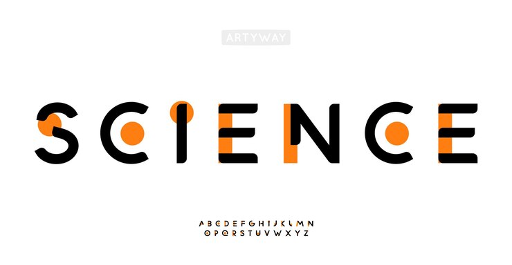 Vector avantgarde geometrische alfabet memphis stijl letters futuristische bauhaus alfabet voor creatieve stem branding ronde abstracte lettering innovatieve tech symbool gestileerd digitaal logo vector typeset