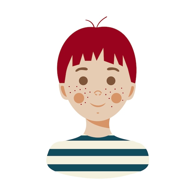 Avatar of a boy with red hair ginger pale skin