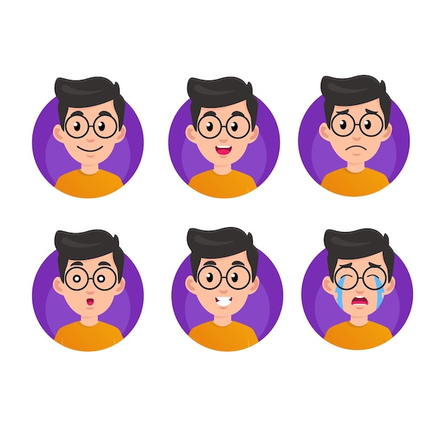 Avatar face expression set