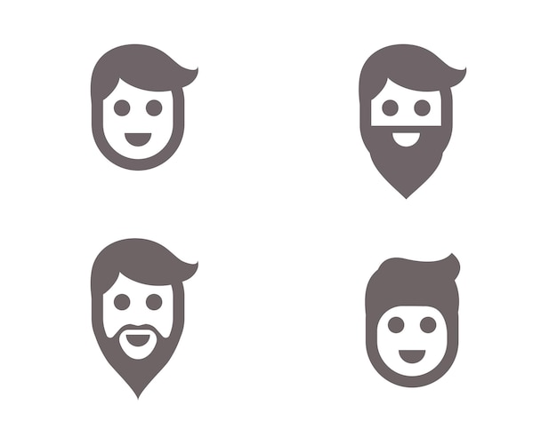 Icone avatar illustrazione vettoriale