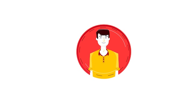 Vector avatar isolated vector illustration