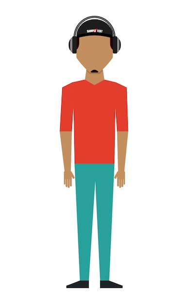 Vector avatar person design