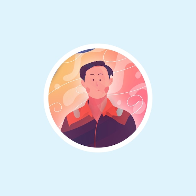 Vector avatar profiel kleurrijke illustratie 4