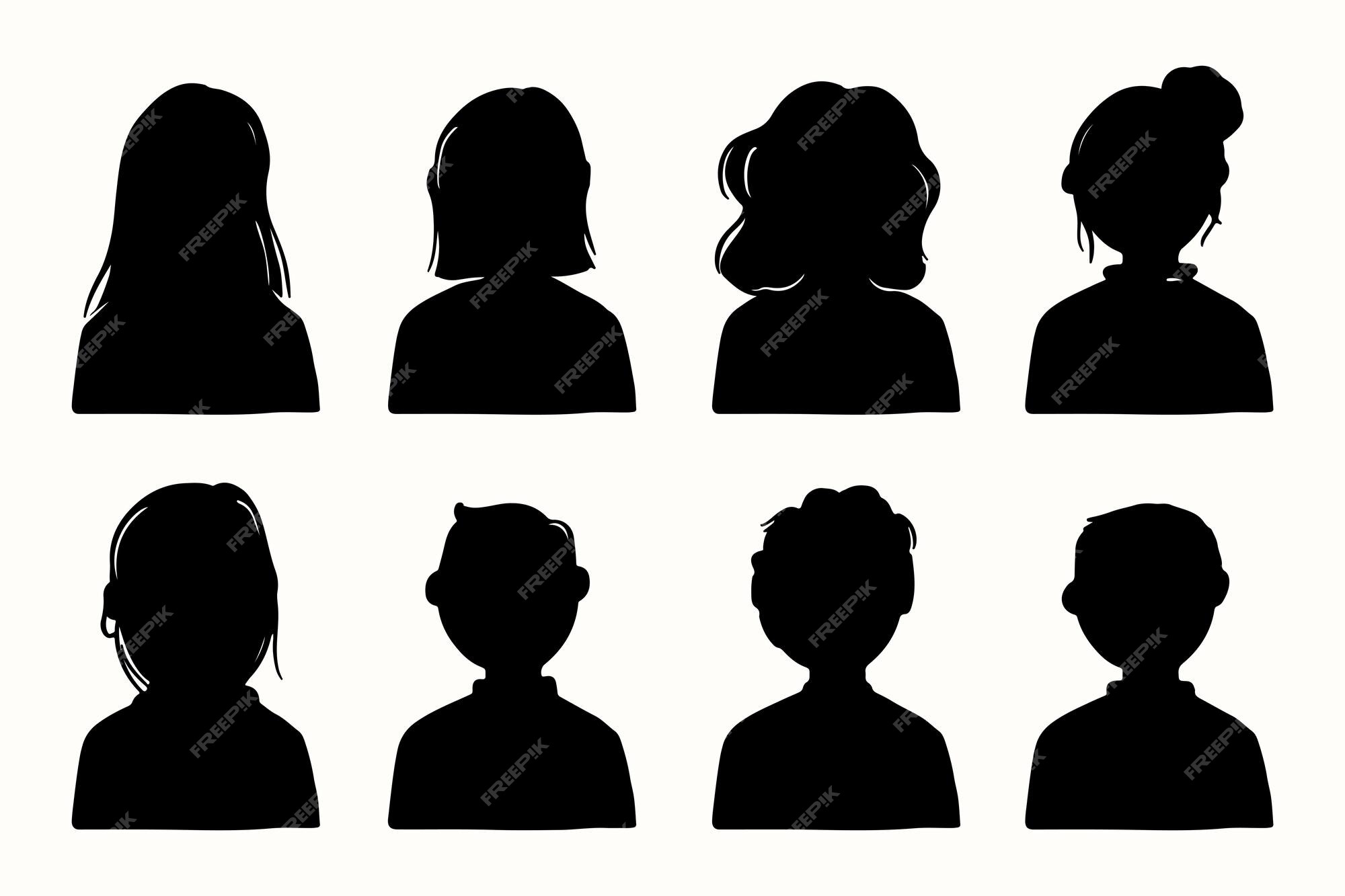 black avatar person icons. user profile icon 7319933 Vector Art at