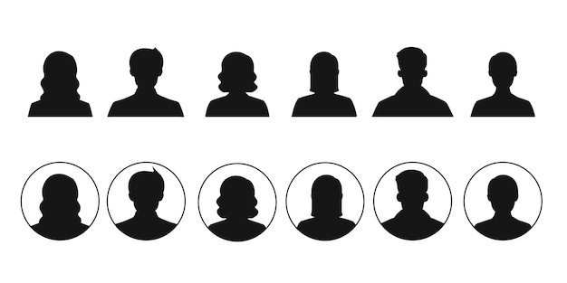 Avatar silhouet set