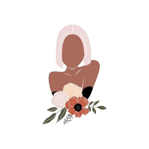 Avatar van vrouwen met bloemen. Dit beeld legt op meesterlijke wijze de essentie van liefde vast door middel van