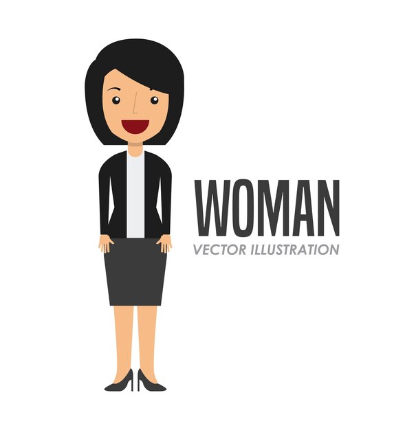 Avatar di donna design, grafica vettoriale illustrazione eps10