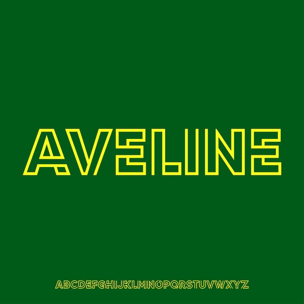 AVELINE 고급스러운 우아한 세리프 글은 매력과 독점성을 나타니다.