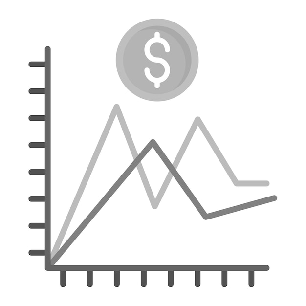 Vettore immagine vettoriale dell'icona della vendita media in dollari può essere utilizzata per le vendite