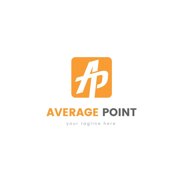 Vector average point logo