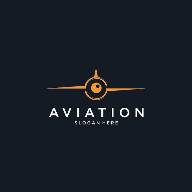 Vector aviation logo design