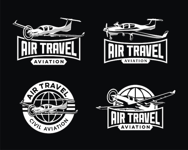 Vector aviation logo pack