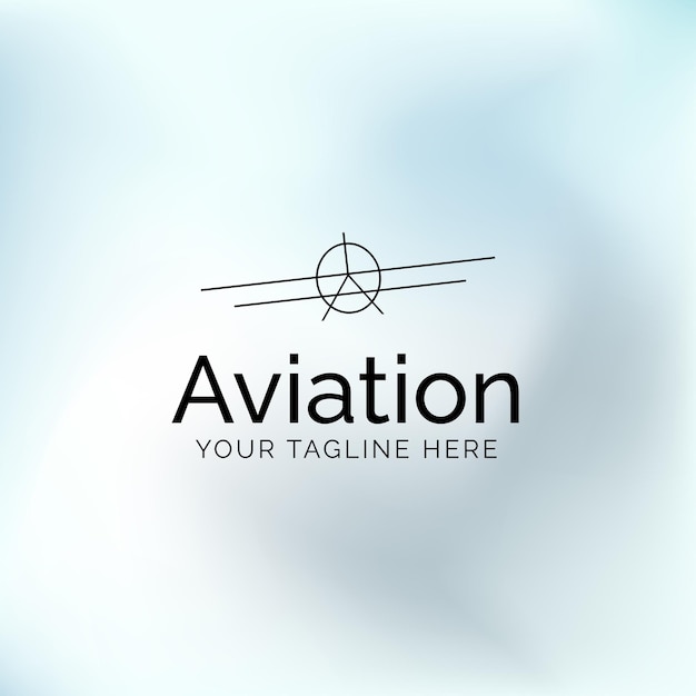 Vector aviation logo