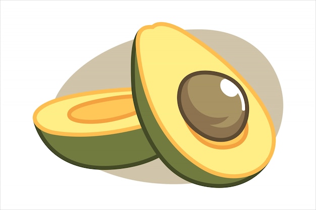 Avocado cartoon afbeelding