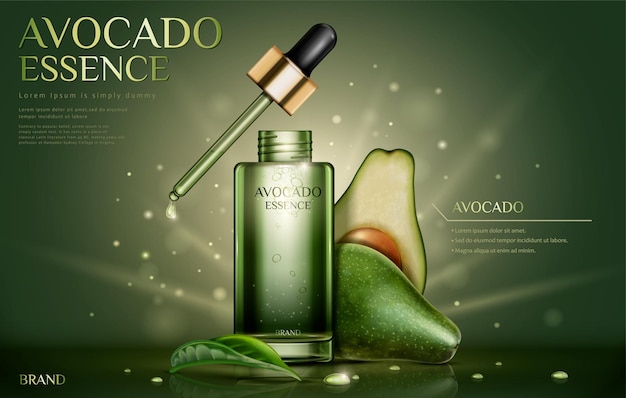 Avocado essence oil ads