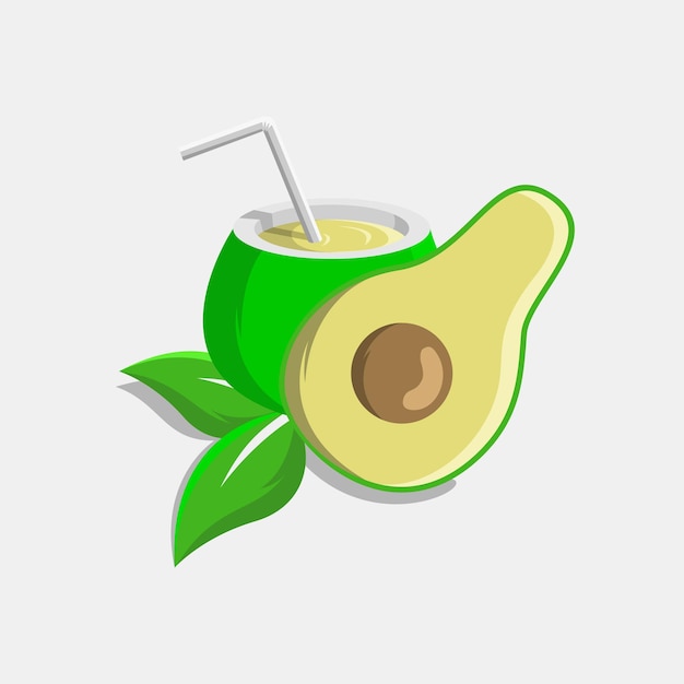 avocado fruit illustration