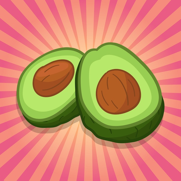 Avocado fruit voedsel illustratie achtergrond