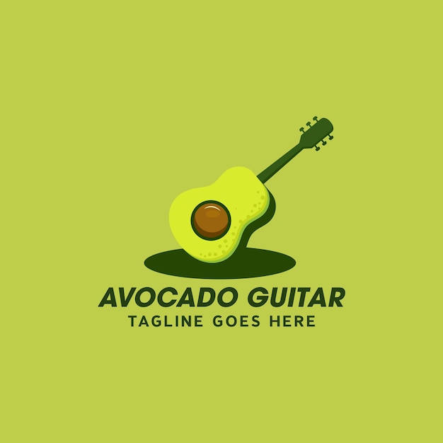 Logo della chitarra dell'avocado