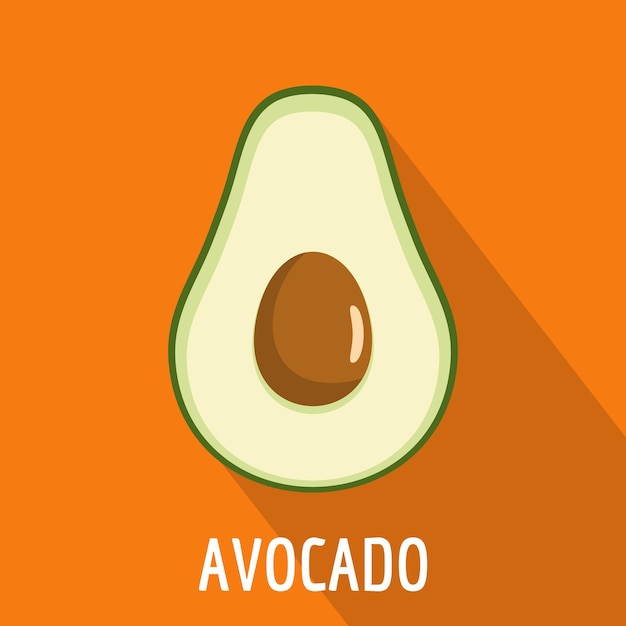 Avocado icon Flat illustration of avocado vector icon for web