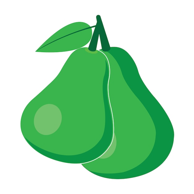 Modello di disegno vettoriale del logo dell'icona dell'avocado