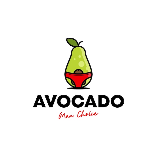 Avocado Logo Design Concept Vector