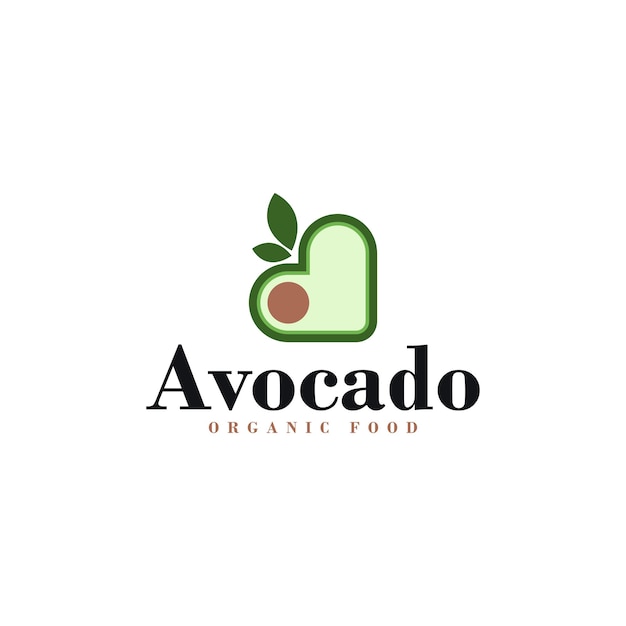 Avocado Logo Design Concept Vector