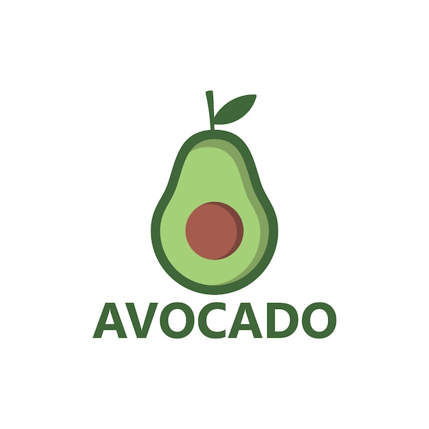 Avocado logo sjabloon ontwerp vector