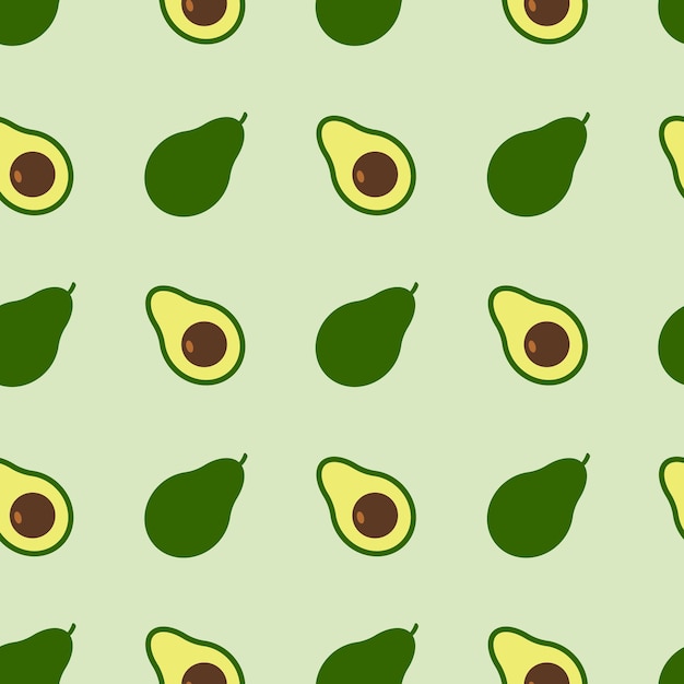 Avocado naadloze patroon vector