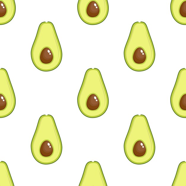 Avocado pattern geometric seamless