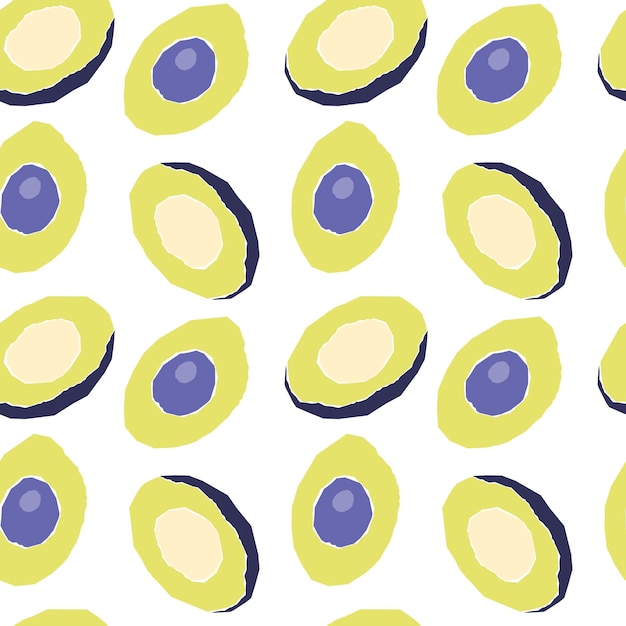 Avocado pattern trend color 2022 Very Peri  boho style White background