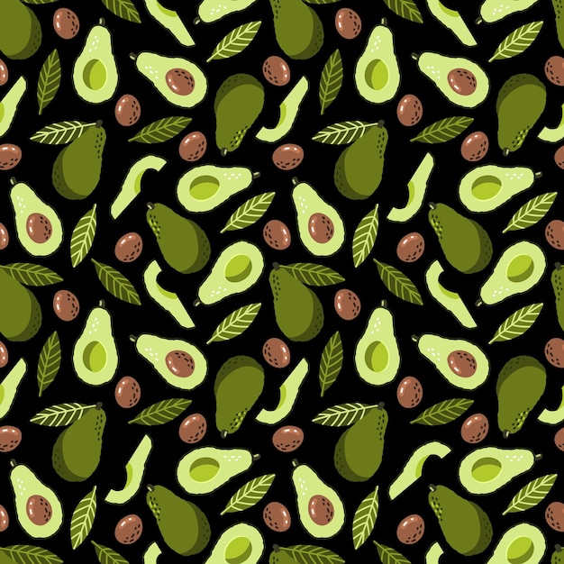 Avocado pattern Vegetable seamless green organic summer print Cartoon repeat fabric exotic pink backdrop