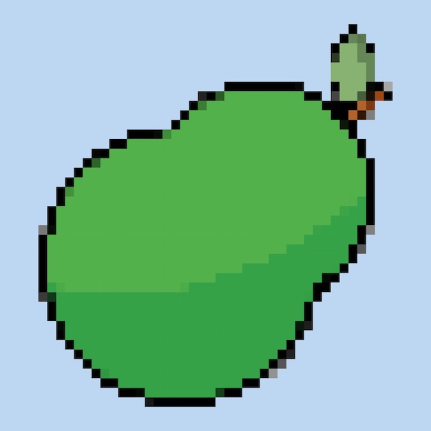 Vector avocado-pixel