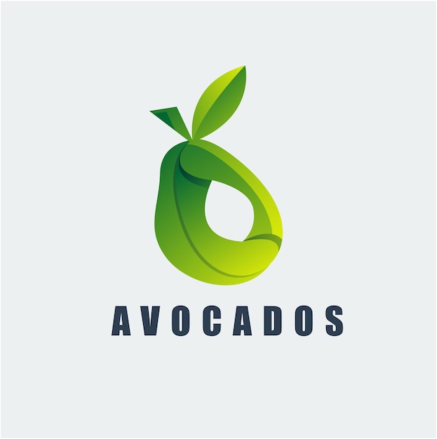 Avocado's kleurrijk logo