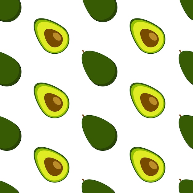 Avocado seamless pattern background