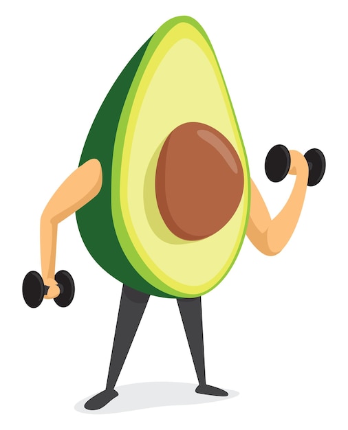 Avocado training hard lifting some wight