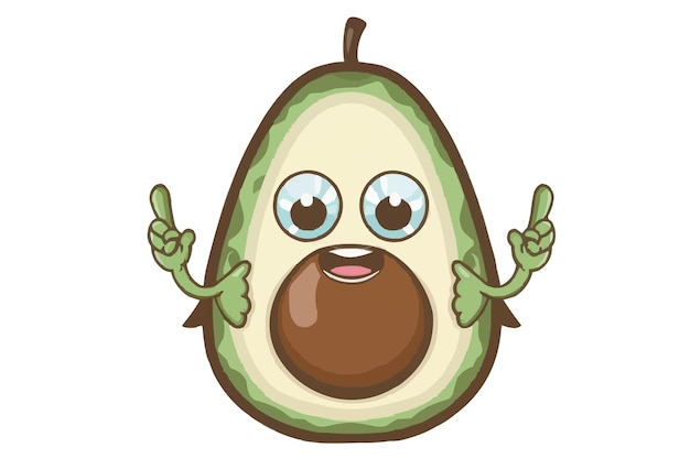 Avocado vector cliparts