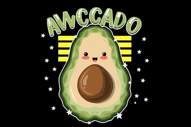 Avocado vector cliparts