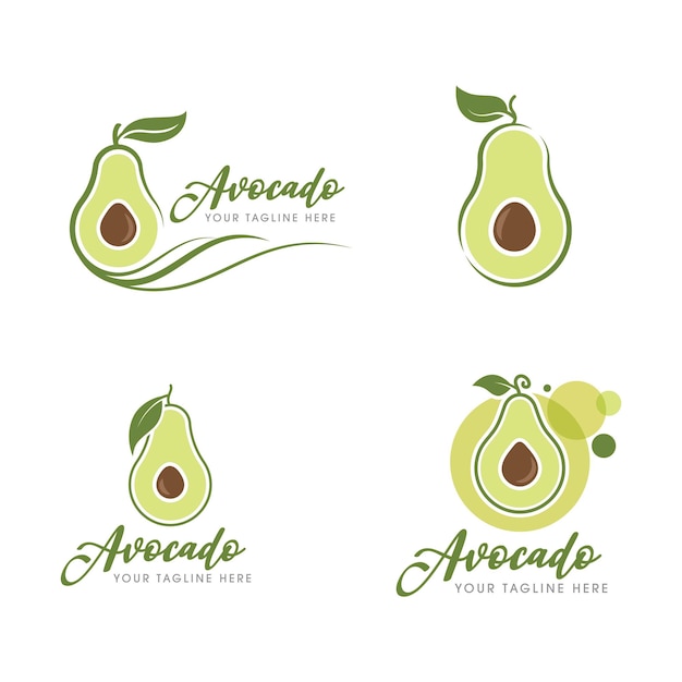 avocado vector icon illustration design